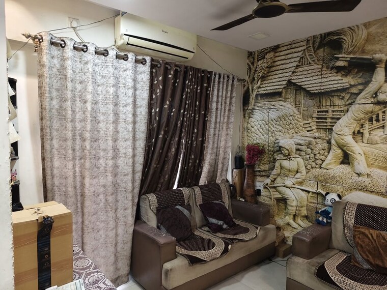 Living Room, tharwani-rosewood-heights 2 Bedroom 1200 Sq.Ft. Apartment In Kharghar Sector 10 Navi Mumbai 10420442