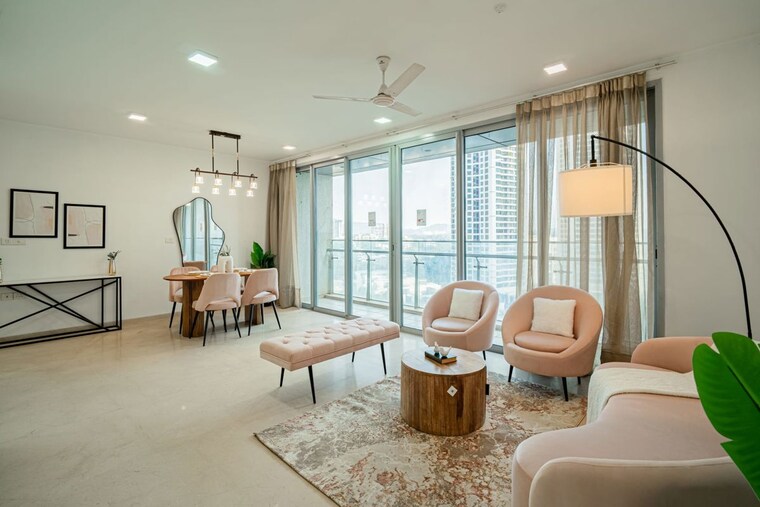 Living Room, oberoi-exquisite-goregaon 3 Bedroom 1690 Sq.Ft. Apartment In Goregaon East Mumbai 10420691