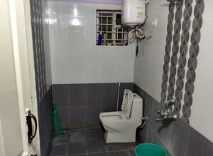 Bathroom in 3 BHK Apartment at Maithri Shilpitha Royal, Kr Puram – for Rent