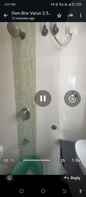 Bathroom in 3.5 BHK Apartment at Audumber Shree Krishna CHS Borivali, Borivali East – for Sale