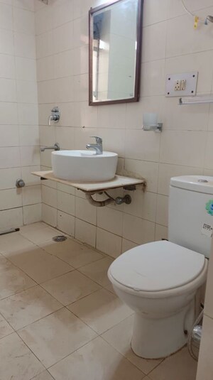 Bathroom in 3 BHK Apartment at Vasant Kunj – for Rent