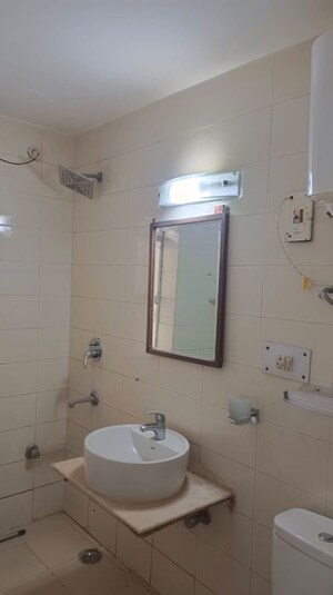 Bathroom in 3 BHK Apartment at Vasant Kunj – for Rent