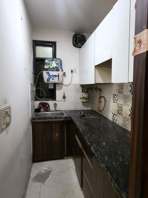 Kitchen in 1 BHK Builder Floor at AJS Heights, Indrapuram – for Rent