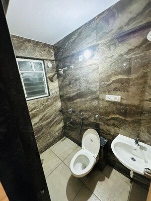 Bathroom in 3 BHK Apartment at Tirupati Campus Phase II, Tingre Nagar – for Rent