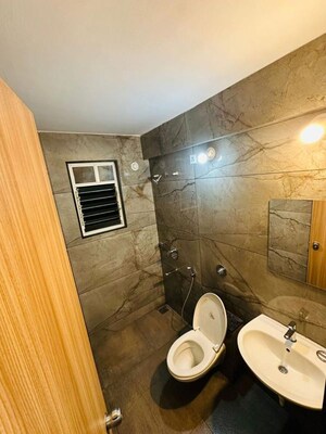 Bathroom in 3 BHK Apartment at Tirupati Campus Phase II, Tingre Nagar – for Rent