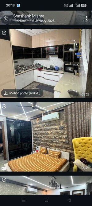 Kitchen in 4 BHK Builder Floor at Rajendra Nagar Sector 5 – for Sale