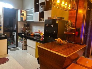 Kitchen in 3 BHK Apartment at Majestique Towers, Kharadi – for Rent