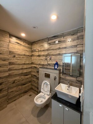 Bathroom in 3 BHK Apartment at Motia Citi Royal Business Park, Ambala Highway – for Rent