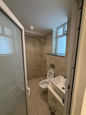Bathroom in 3 BHK Apartment at Motia Citi Royal Business Park, Ambala Highway – for Rent
