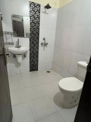 Bathroom in 3 BHK Apartment at CRD Golden Castle, Patiala Road – for Rent