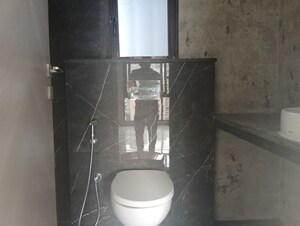 Bathroom in 2 BHK Apartment at Ajmera Boulevard, Malad West – for Rent