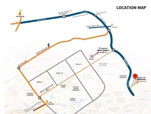2 BHK Apartment – Map Location View at Stellar Mi Citihomes, Omicron Iii Greater Noida - for Rent