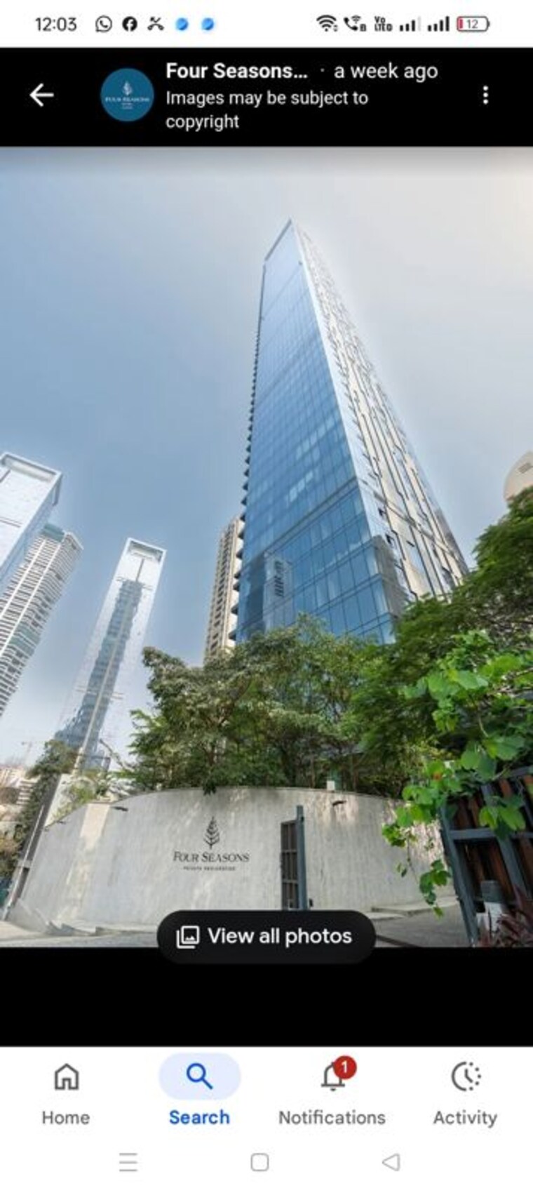 Exterior View, provenance-four-seasons-private-residences 5 Bedroom 5027 Sq.Ft. Penthouse In Worli Mumbai 10421736