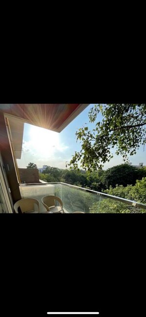 Balcony in 3 BHK Builder Floor at Vasant Vihar – for Rent