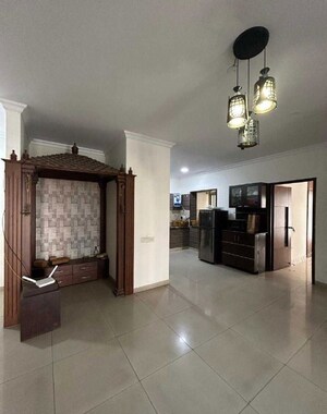 Living Room in 3 BHK Apartment at Krishvi Gavakshi, Marathahalli Orr – for Rent