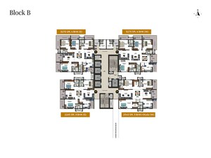 Floor Plan in 3 BHK Apartment at Kondapur – for Sale