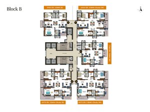 Floor Plan in 3 BHK Apartment at Kondapur – for Sale