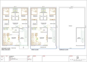 Floor Plan in 3 BHK Independent House at Bakshi Ka Talab – for Sale