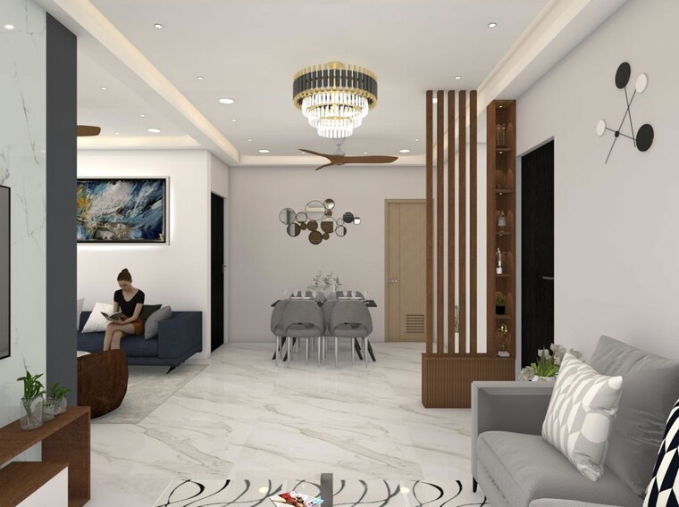 Living Room, aparna-zenon 3 Bedroom 1690 Sq.Ft. Apartment In Puppalaguda Hyderabad 10314054