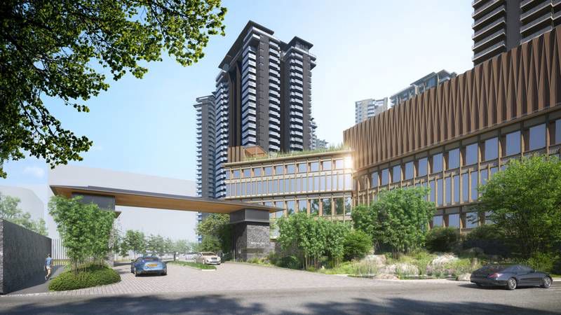 3 BHK + Study Room 2260 Sq.Ft. Apartment in Krisumi Waterside Residences