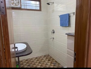 Bathroom in 2 BHK Apartment at Express Garden, Vaibhav Khand – for Rent