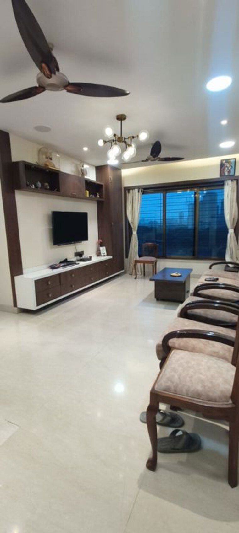 Living Room, siddhachal-phase-8-building-no-4-chs-ltd 3 Bedroom 1150 Sq.Ft. Apartment In Manpada Thane 10422661