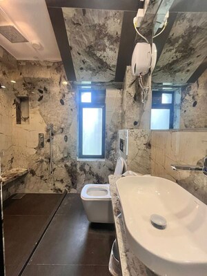 Bathroom in 2 BHK Apartment at Sandesh Nagar – for Rent