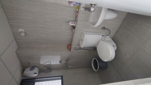 Bathroom in 1 RK Apartment at Runwal Gardens, Dombivli East – for Rent