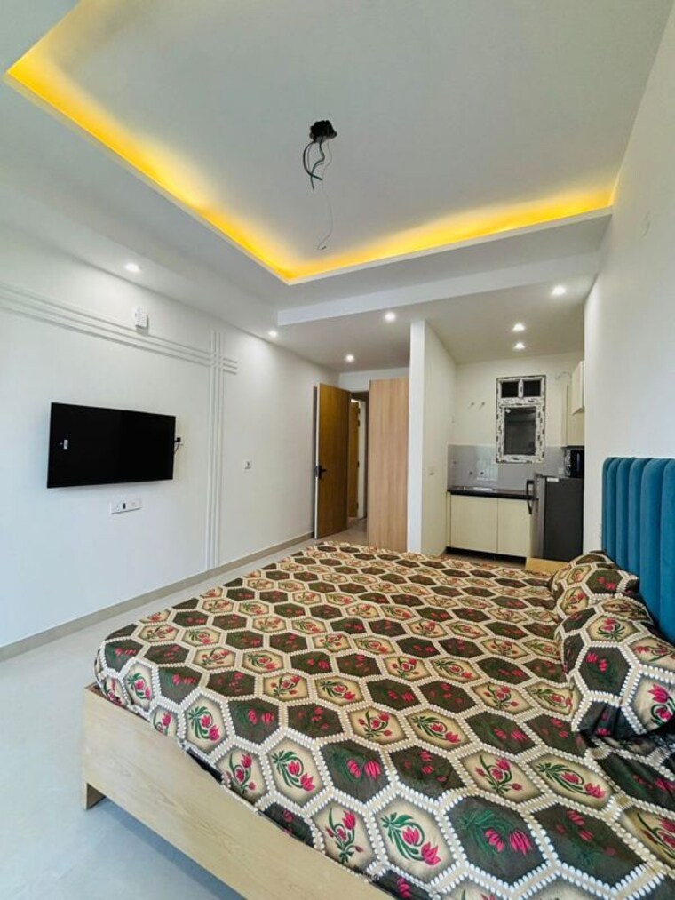 Bedroom, sector 53 1 RK 350 Sq.Ft. Builder Floor In Sector 53 Gurgaon 10422895