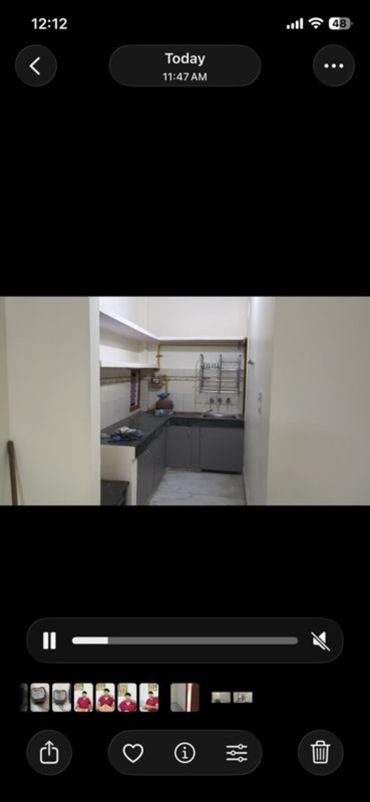 Kitchen, vasundhara sector 5 3 Bedroom 128 Sq.Mt. Builder Floor In Vasundhara Sector 5 Ghaziabad 10422888