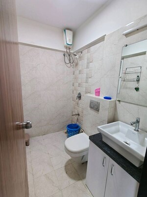 Bathroom in 2 BHK Apartment at DLH Metroview, Andheri West – for Rent