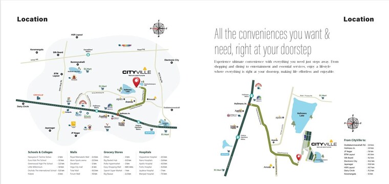 Map Location, valmark-city-ville 3 Bedroom 2298 Sq.Ft. Villa In Bannerghatta Road Bangalore 10422909