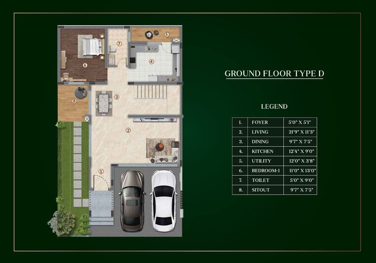 Floor Plan, purva-sparkling-springs 3 Bedroom 3000 Sq.Ft. Villa In Bannerghatta Bangalore 10423018