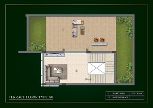 Floor Plan in 3 BHK Villa at Purva Sparkling Springs, Bannerghatta – for Sale