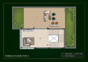 Floor Plan in 3 BHK Villa at Purva Sparkling Springs, Bannerghatta – for Sale