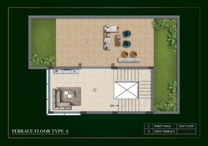 Floor Plan in 3 BHK Villa at Purva Sparkling Springs, Bannerghatta – for Sale