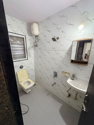 Bathroom in 1 BHK Apartment at Siddhi Highland Park Phase 2, Kapur Bawdi – for Rent
