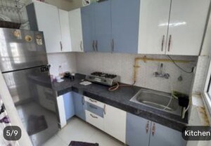 Kitchen in 1 BHK Apartment at VVIP Nest, Raj Nagar Extension – for Rent