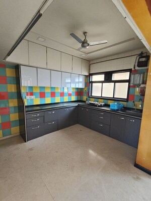 Kitchen in 3 BHK Apartment at Happy Valley, Manpada – for Rent
