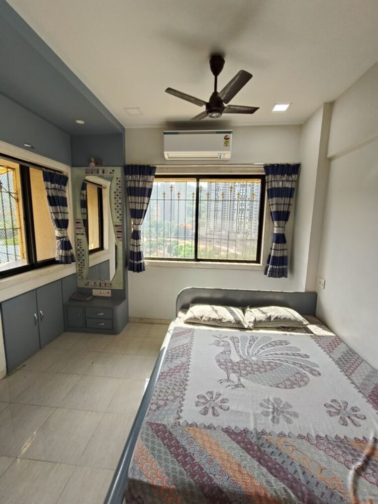 Bedroom, happy-valley 3 Bedroom 1200 Sq.Ft. Apartment In Manpada Thane 10423291