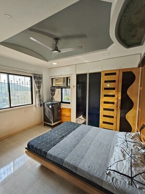Bedroom in 3 BHK Apartment at Happy Valley, Manpada – for Rent
