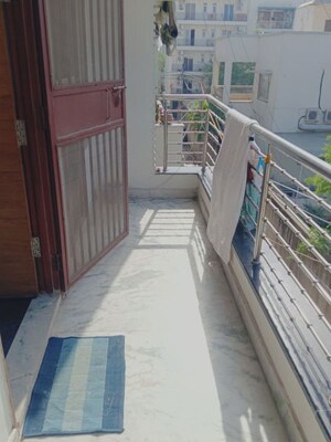 Balcony in 3 BHK Builder Floor at Vasant Kunj Enclave – for Rent