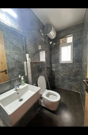 Bathroom in 3 BHK Apartment at Bunty Mayur Kilbil, Dhanori – for Rent