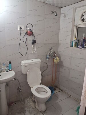 Bathroom in 3 BHK Apartment at Rajhans Residency Phase 2, Sector 1 Greater Noida – for Rent
