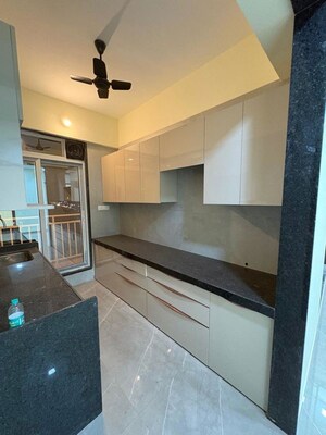 Kitchen in 3.5 BHK Apartment at Rattan Icon, Seawoods Sector 50 – for Rent