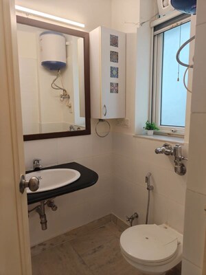 Bathroom in 3 BHK Builder Floor at Vasant Vihar – for Rent