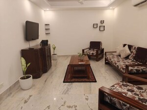 Living Room in 3 BHK Builder Floor at Vasant Vihar – for Rent
