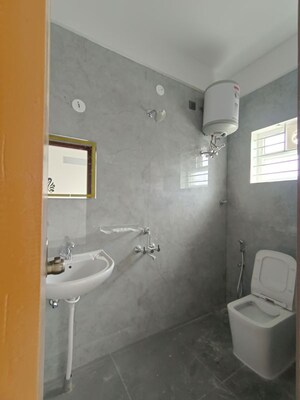 Bathroom in 2 BHK Builder Floor at Reliaable Lakedew Residency -1, Haralur Road – for Rent
