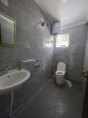 Bathroom in 2 BHK Builder Floor at Reliaable Lakedew Residency -1, Haralur Road – for Rent