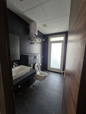 Bathroom in 4 BHK Apartment at Krrish Provence Estate, Gurgaon Faridabad Road – for Rent